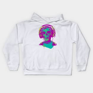 Zombie Music Lover Kids Hoodie